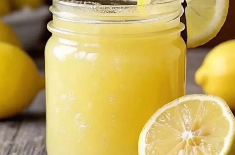 Lemon balm drink for weight loss with fresh lemon balm leaves, lemon juice, and honey.