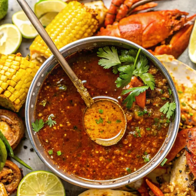 Seafood boil sauce recipe easy with shrimp, crab, and lobster