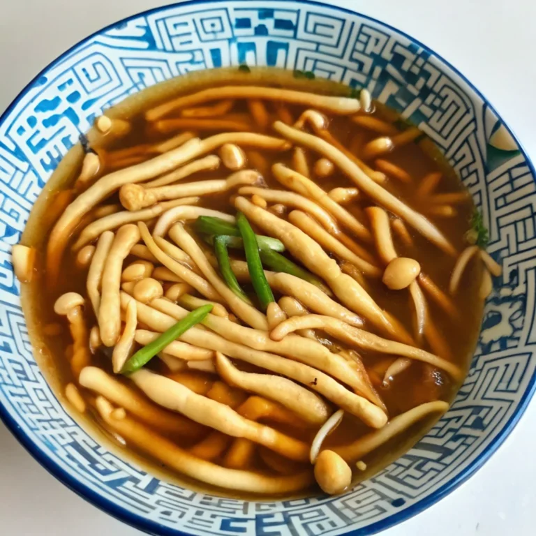 Delicious seafood mushroom recipe with shrimp, scallops, and creamy sauce served in a pan.