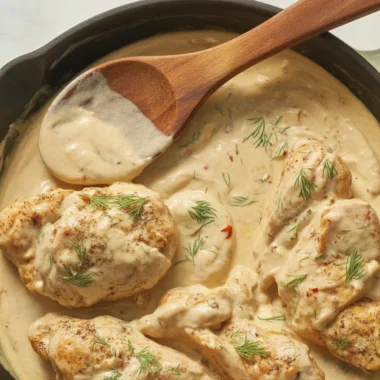 Cream Cheese Chicken with a rich and flavorful sauce on a plate, ready to serve.