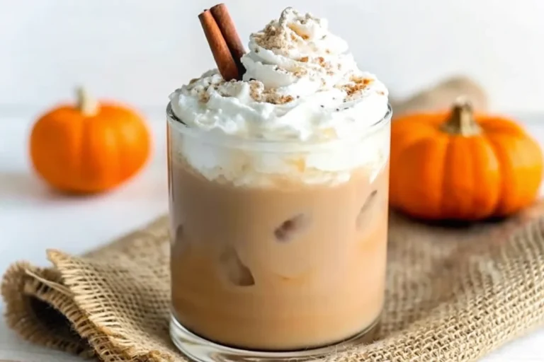 A cozy mug of Pumpkin Spice Chai Latte topped with whipped cream and a sprinkle of pumpkin pie spice, perfect for fall