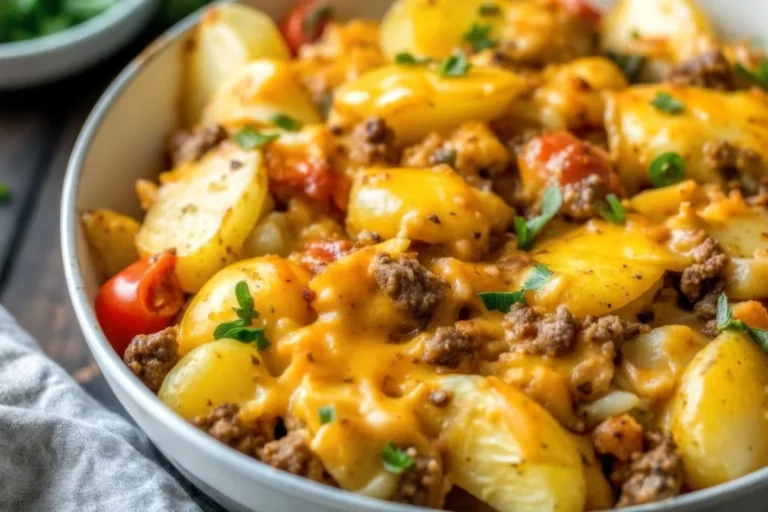 Cheesy Ground Beef and Potatoes