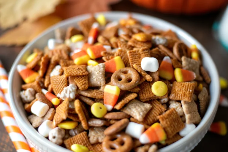 Easy Fall Snack Mix with Candy Corn & Marshmallows – 70 Minutes!
