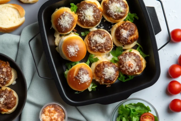 Best Ground Beef Cheeseburger Bombs with Garlic Parmesan