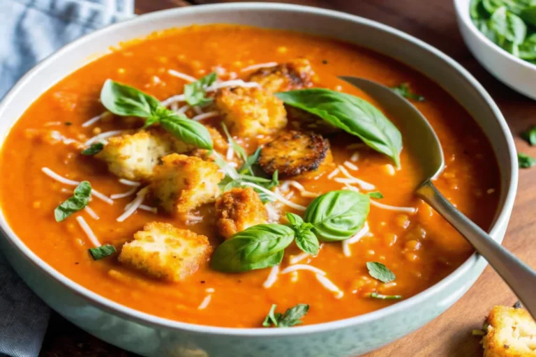 Easy Roasted Tomato Basil Soup Recipe – 90 Minutes to Perfection