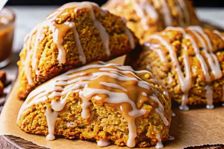 Easy Homemade Pumpkin Scones With Pumpkin Spice Glaze