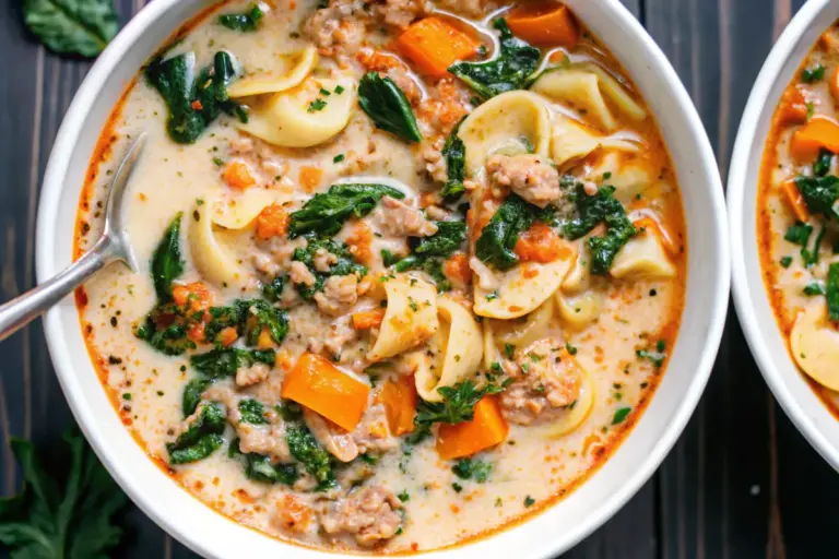 Best Comfort Food: Creamy Sausage Tortellini Soup