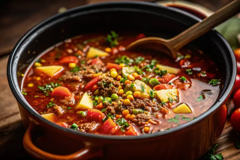 Healthy Hamburger Soup | Low-Carb, High-Protein Weeknight Solution