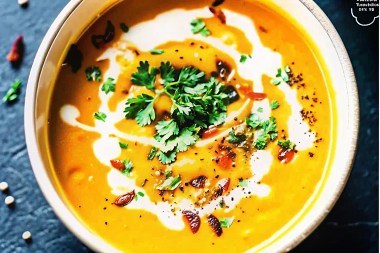 Spicy Butternut Squash Sweet Potato Soup