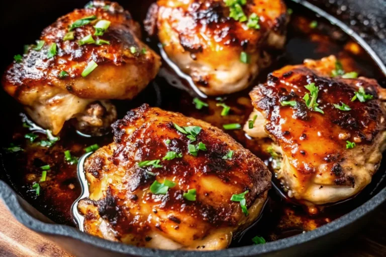 Easy Honey Garlic Chicken Thighs – Crispy & Juicy in 45 Minutes!