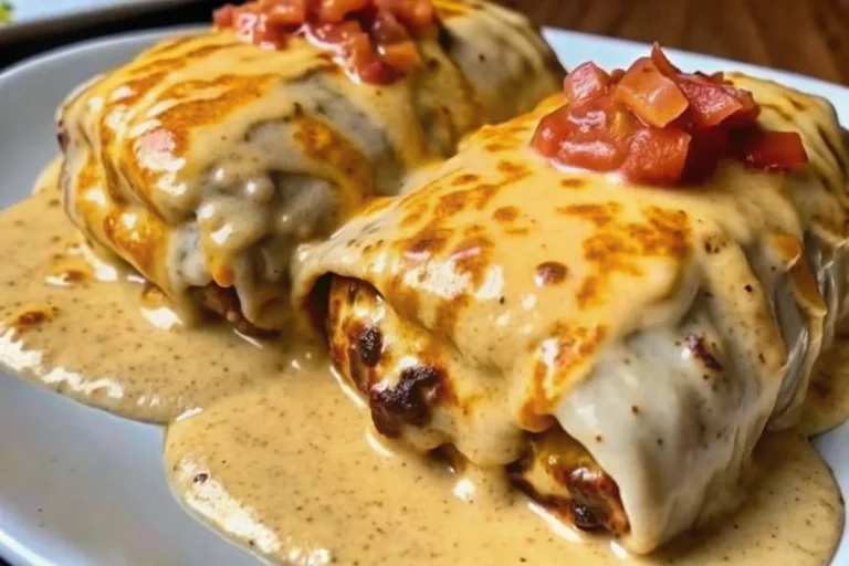 Cheesy Chicken Enchiladas with Creamy Sauce