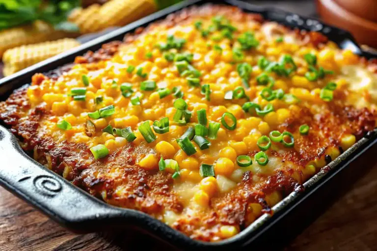 The Best Jiffy Corn Casserole with Honey Glaze