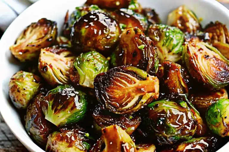 Perfect Roasted Brussels Sprouts with Sweet Balsamic Glaze Recipe