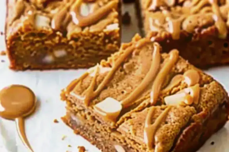 Easy Biscoff Blondies Recipe – Cookie Butter Bar Heaven