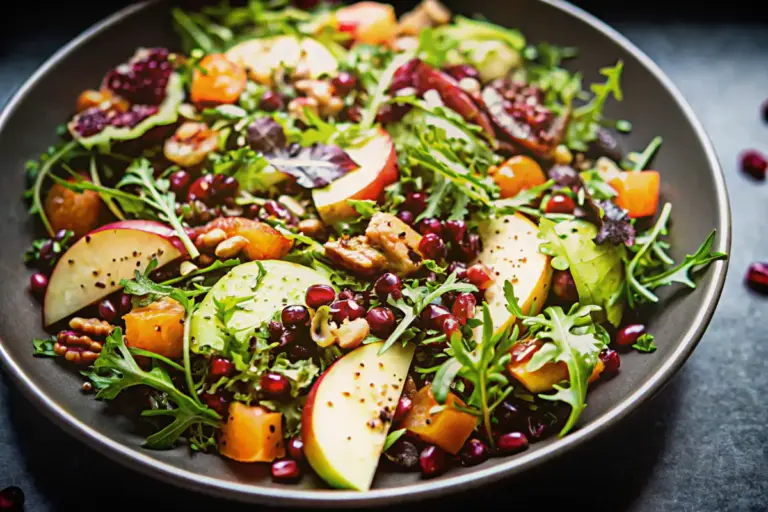 Best Fall Harvest Salad with Pomegranate and Feta (Ready in 25 Minutes)