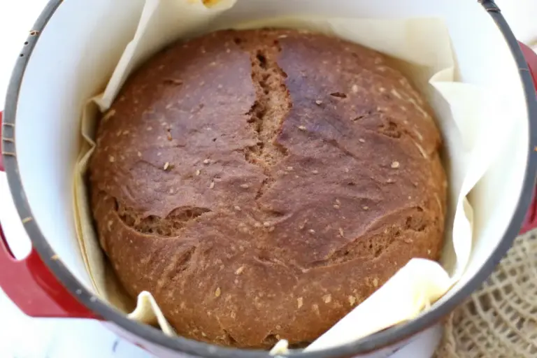 Easy No Knead Pumpernickel Bread Recipe | Dutch Oven Method