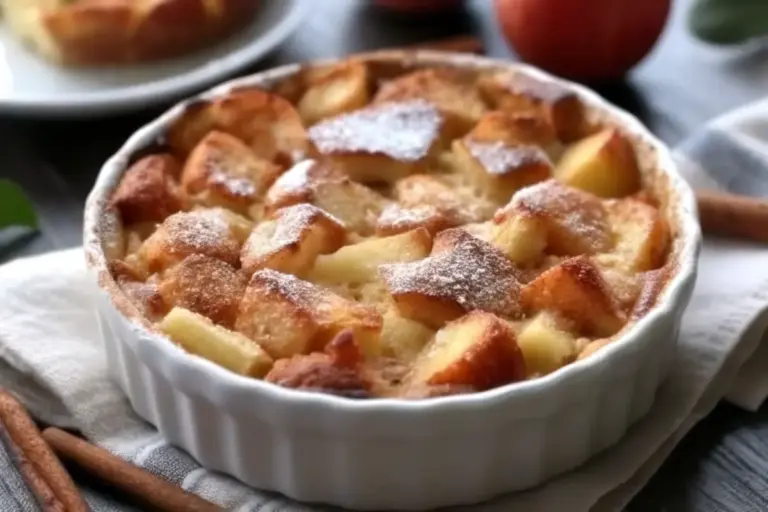 Easy Cinnamon Apple Bread Pudding Recipe (Better Than Apple Pie!)