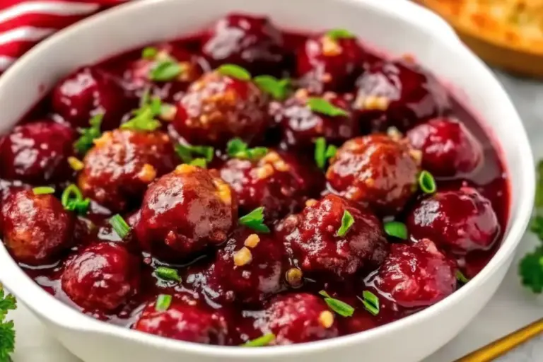 Easy Holiday Meatballs with Cranberry Sauce – Christmas Appetizers