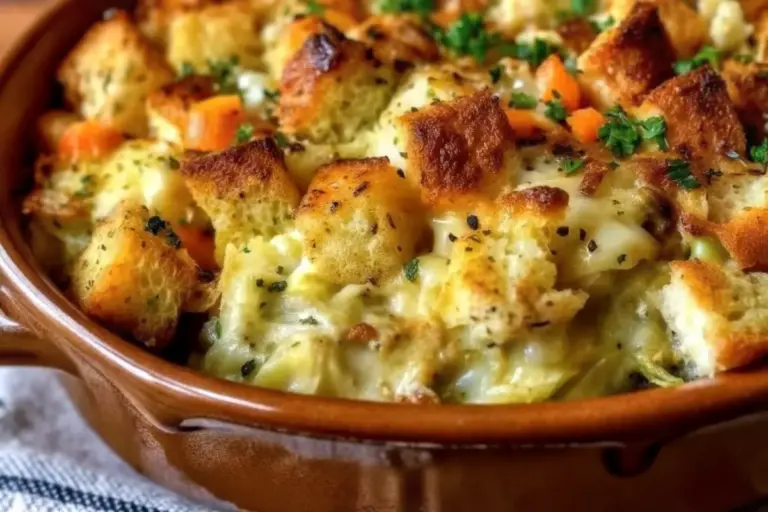 Quick Chicken Stuffing Casserole – 10 Minute Prep Time Recipe