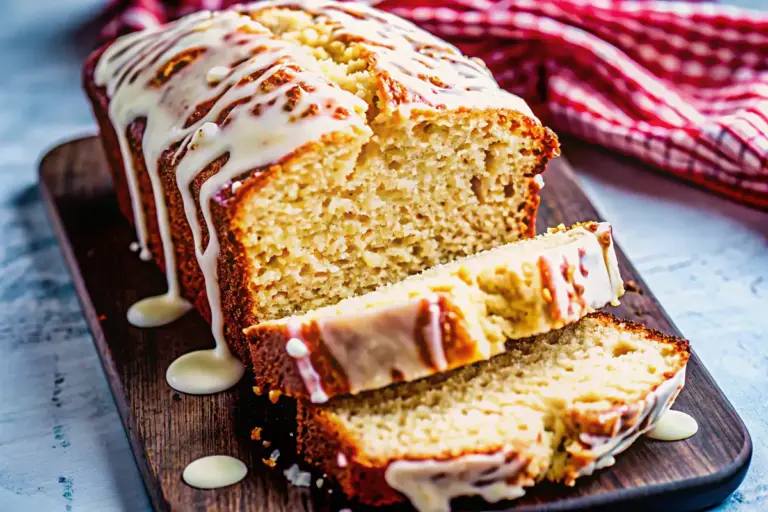 Easy Homemade Eggnog Bread with Glaze – Ready in 2 Hours