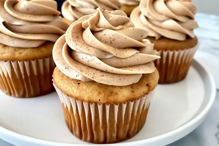 Easy Apple Cider Cupcakes with Brown Sugar Cinnamon Buttercream Recipe