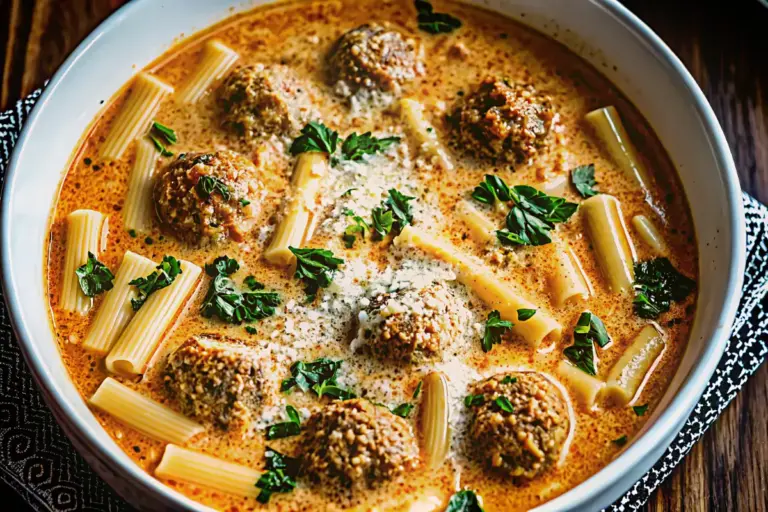 The Best Creamy Italian Meatball Soup Recipe Ever!