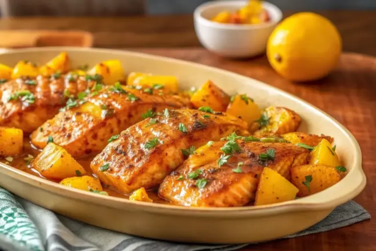 Best Pineapple Glazed Salmon | Quick Healthy Dinner Recipe