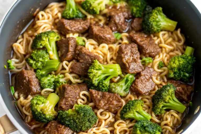 Quick Asian-Inspired Beef and Broccoli Ramen Recipe