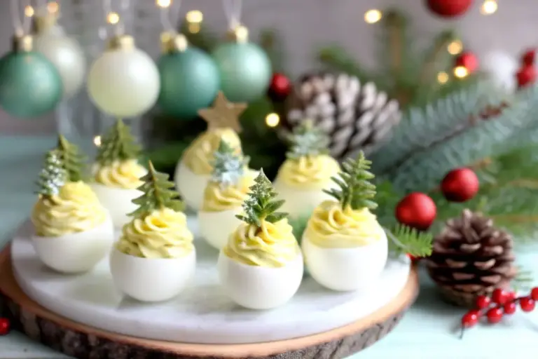Easy Deviled Egg Christmas Trees: Holiday Appetizer Magic