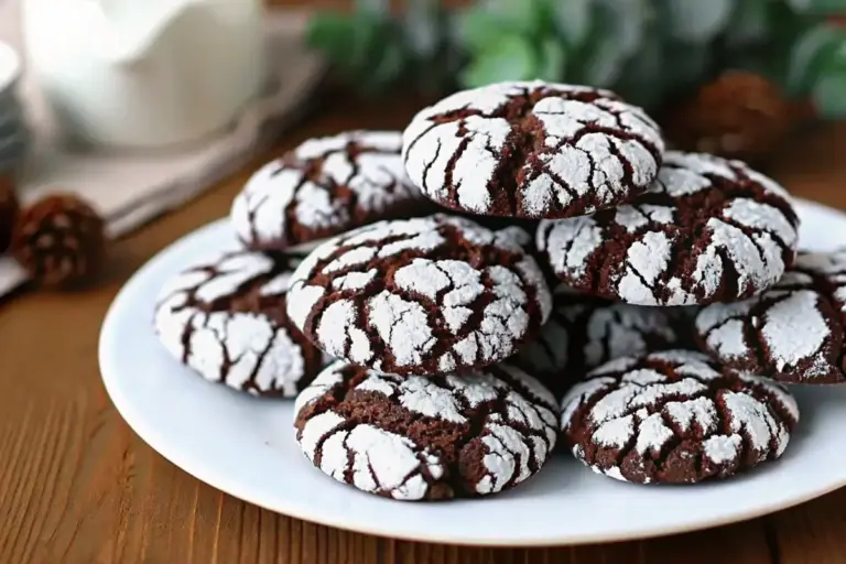 Easy Chocolate Crinkle Cookies for Holiday Season