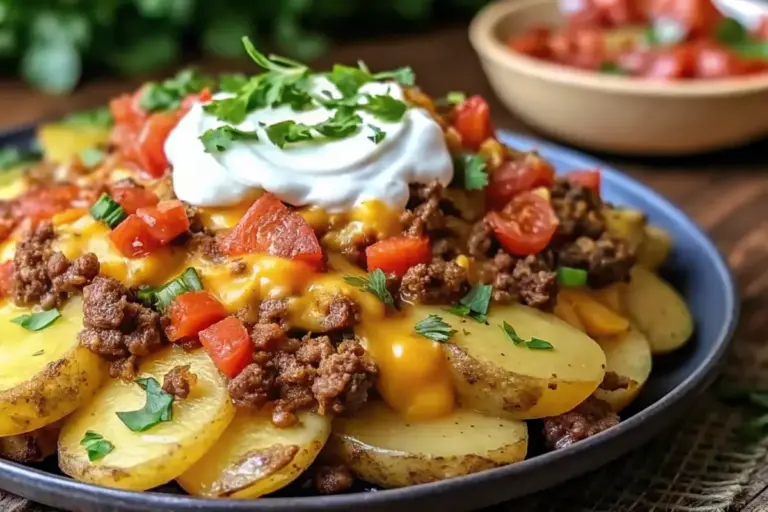 Healthy Cheesy Taco Potatoes with Protein-Packed Twists