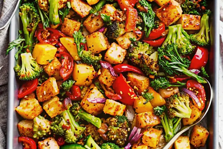 Healthy Hawaiian Chicken Sheet Pan Recipe