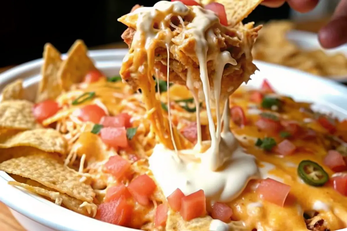 Delicious Mexican White Trash Casserole with crunchy Doritos, shredded chicken, and melty cheese – easy Mexican casserole recipe for family dinners.