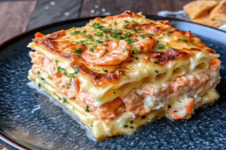 Healthy Shrimp Crab Lasagna Recipe