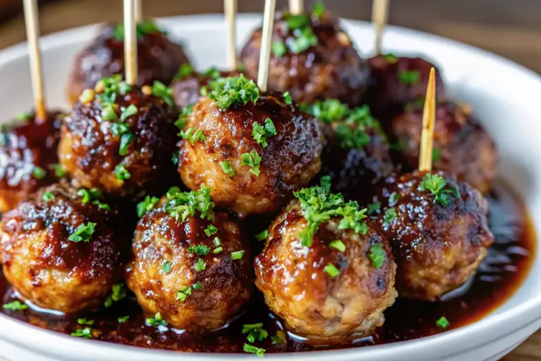 Simple Honey Garlic Cocktail Meatballs Recipe