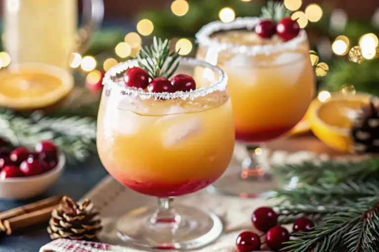 Best Christmas Margarita with Pomegranate & Cinnamon Twist