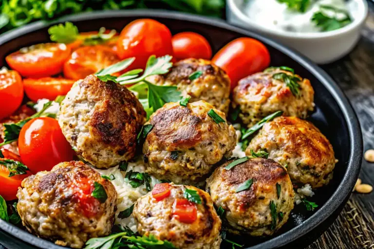 Best Mediterranean Meatballs & Tzatziki Chicken