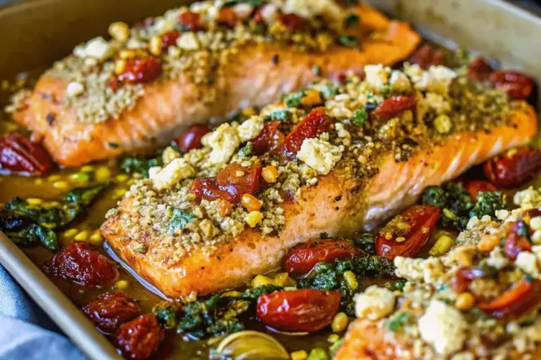 Easy Mediterranean Salmon Bake Recipe