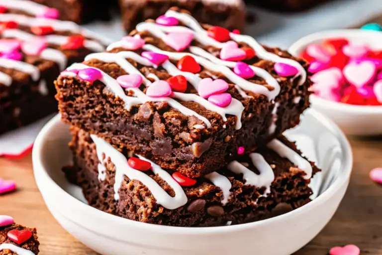 Simple Valentine Brownies Recipe