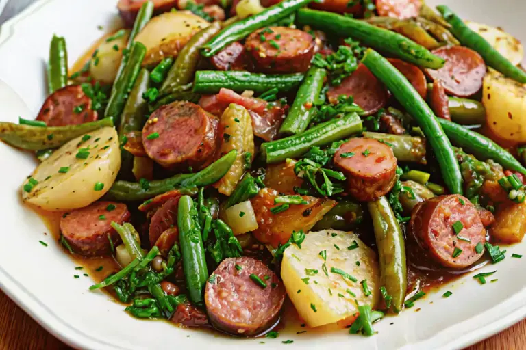 Best Crockpot Kielbasa and Green Beans Recipe