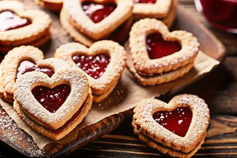Simple Valentine’s Linzer Cookies Recipe