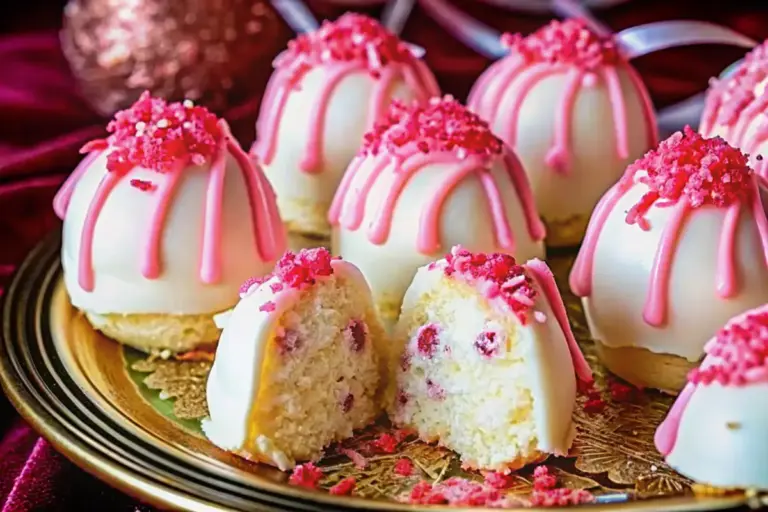 Easy Strawberry No Bake Cake Balls Recipe