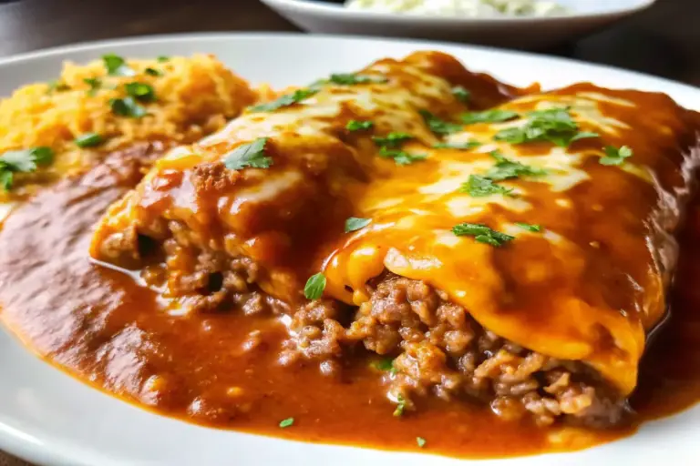 Healthy Ground Beef Wet Burrito Recipe