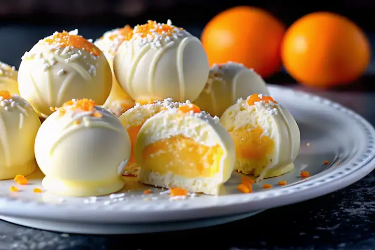 Best White Chocolate Orange Creamsicle Truffles