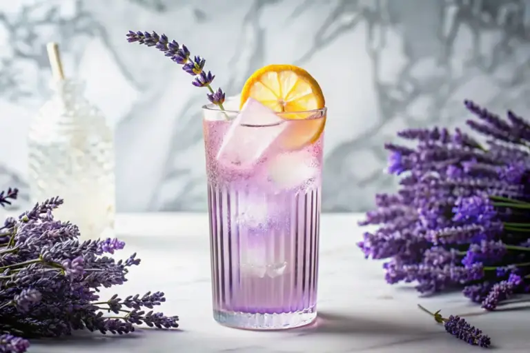 Healthy Lavender Spritz Cocktail Recipe