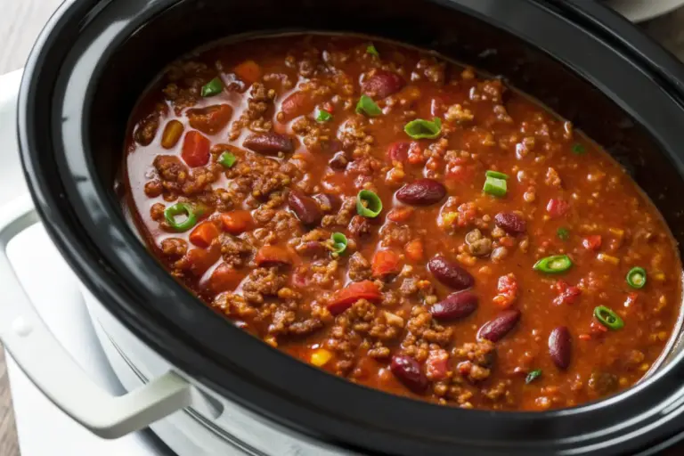 Easy Homemade Slow Cooker Chili Recipe