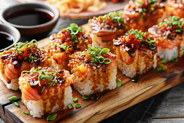 Homemade Spicy Salmon Sushi Bake Recipe