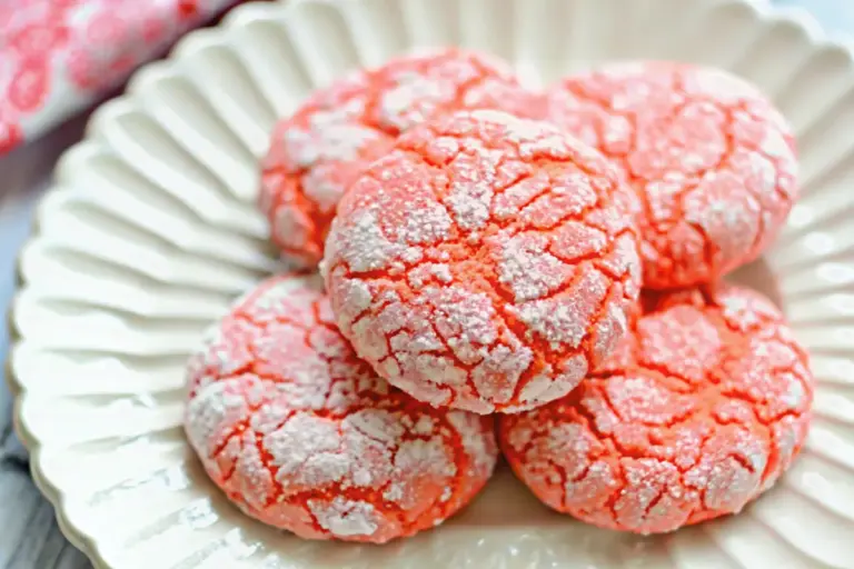 Best Homemade Strawberry Crinkle Cookies Recipe