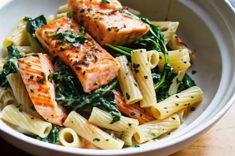 Best Homemade Salmon Spinach Pasta Recipe