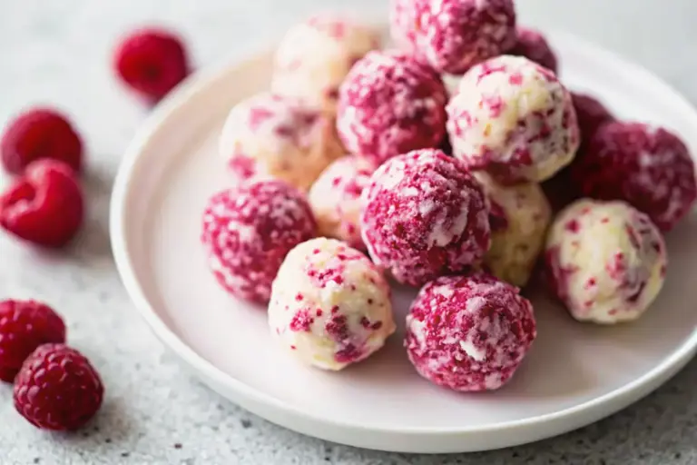 Simple Raspberry Frozen Yogurt Bites Recipe